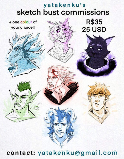 sketch busts
